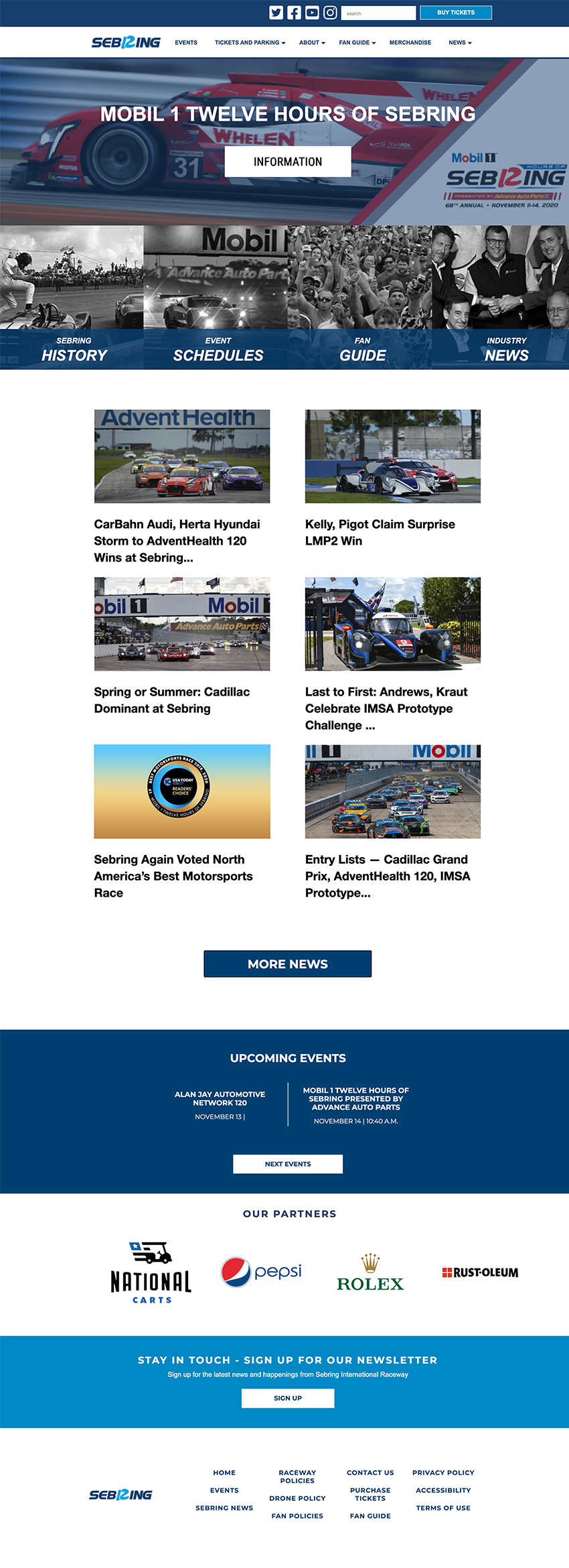 Sebring Homepage